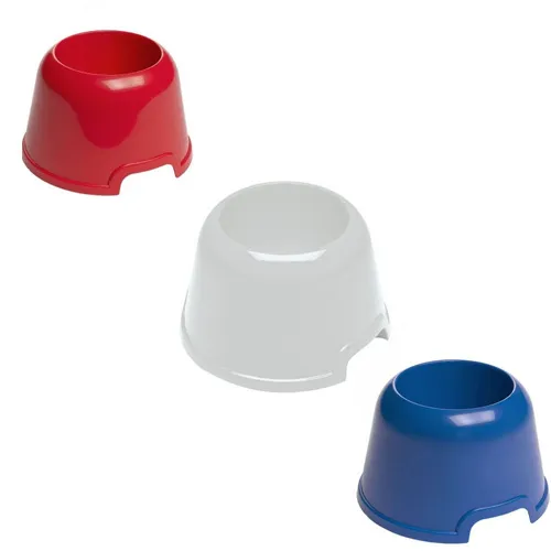 Ferplast Party 14 - червена, синя или бяла пластмасова купа за кучета с дълги уши за храна 19 x 12 см - 500 мл