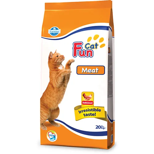 Farmina Fun Cat Meat -  храна за котки в зряла възраст с нормални нива на физическа активност с месо 20.00 кг