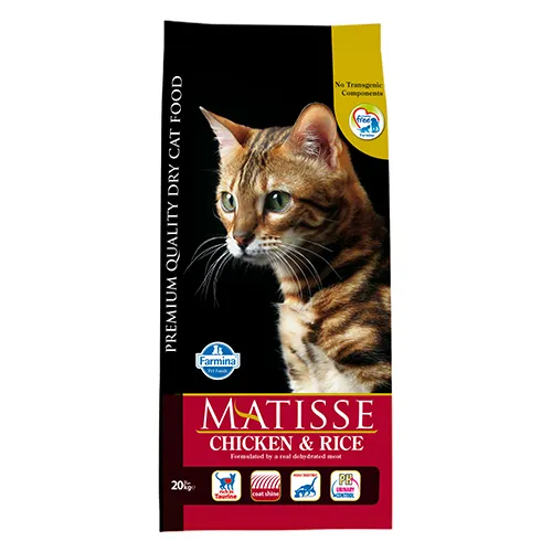 Farmina Matisse Chicken & Rice -  храна за котки в зряла възраст с нормални нива на физическа активност с пиле и ориз 20.00 кг