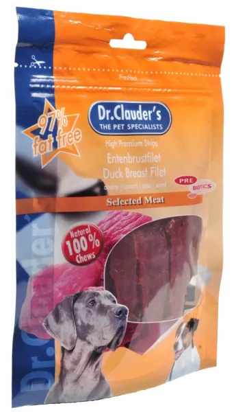 Dr.Clauder's Filet /pre biotik/ - филе патешки гърди за кучета, 2 броя х 80 гр.