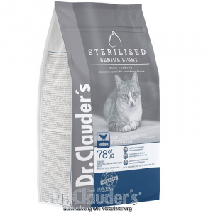 Dr. Clauder's Cat Senior/Light Sterilized -суха храна за възрастни, кастрирани котки или котки с наднормено тегло с пилешко 15 кг