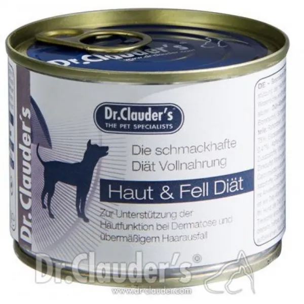 Dr.Clauder's FSD Fur and Skin Diet - терапевтична диетична храна за здрави кожа и козина при кучета с дерматити, 2 броя х 400 гр.