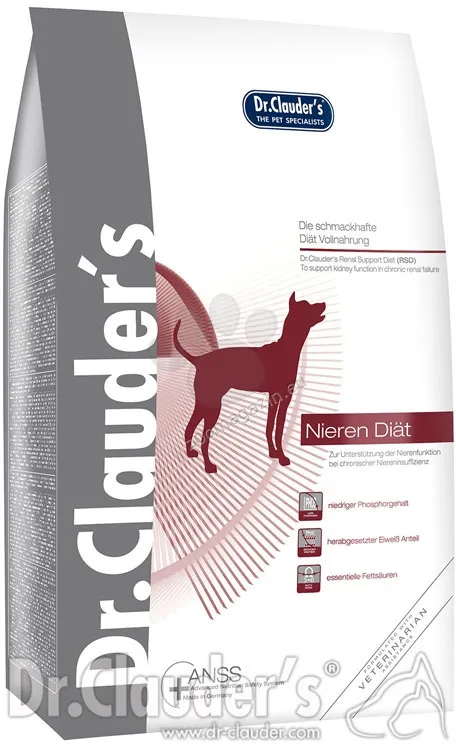 Dr.Clauder's Super Premium RSD Kidney Diet - терапевтична диетична храна за кучета с хронична бъбречна недостатъчност 1кг