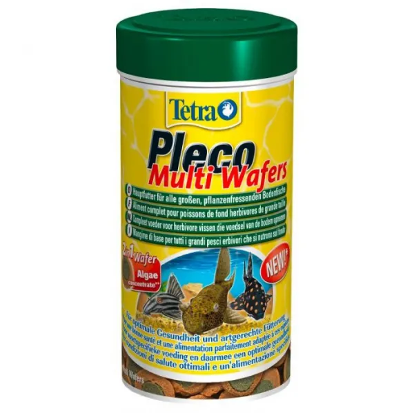 Tetra Pleco Wafer - растителна храна за тропически рибки 100мл. 1