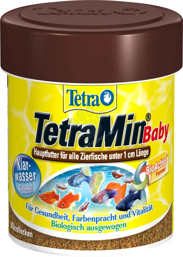 Tetra - TetraMin Baby - специализирана храна за новородени рибки до 1 см. 66 мл.