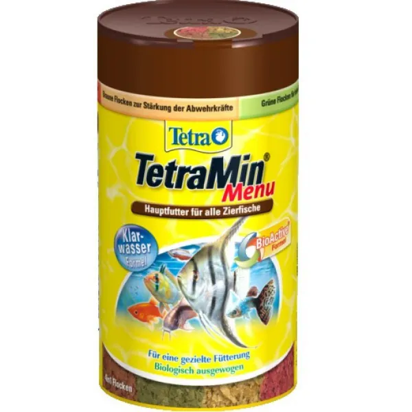 TetraMin Menu - Четири различни вида храна за тропически рибки в четири отделения - 100 мл.