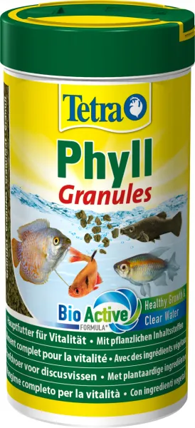 Tetra Phyll Granules - гранули за тревопасни тропически рибки 250мл.