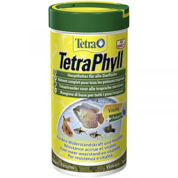 Tetra Phyll - храна за тревопасни тропически рибки 250 мл.