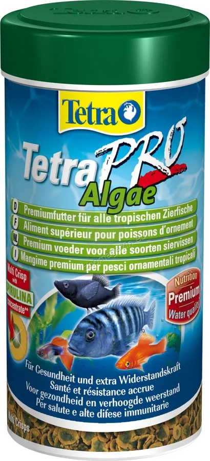 Tetra - TetraPro Algae - универсална храна за всички видове тропически риби с алга 250 мл