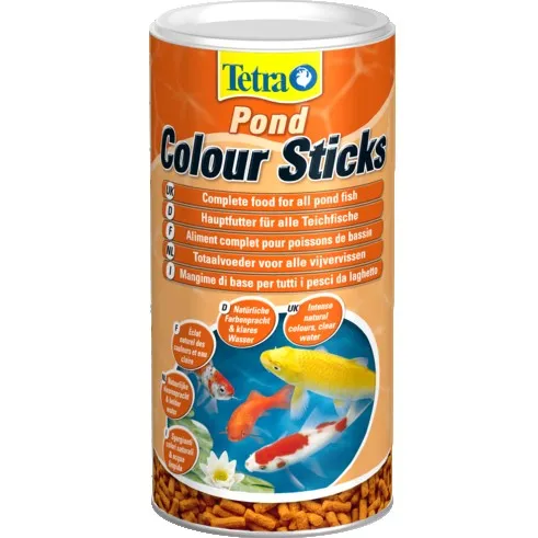 Tetra Pond Colour Sticks - пръчици за езерни рибки за наситени цветове 1л