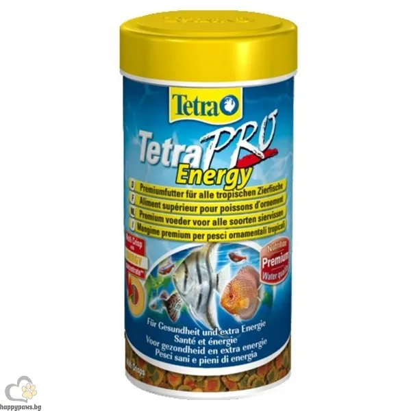 Tetra - TetraPro Energy - храна за тропически рибки за повече жизненост 250 мл.