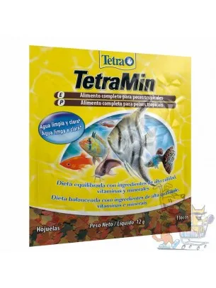 Tetra -TetraMin - Универсална, основна храна на люспи за всички видове аквариумни рибки - 12 гр.