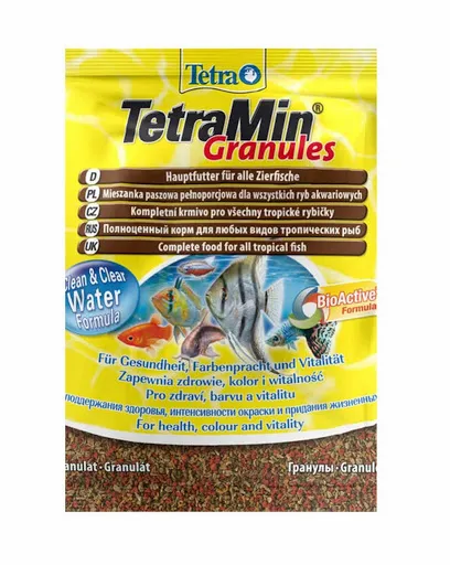 Tetra Sachet TetraMin -гранулирана храна за декоративни рибки 15гр