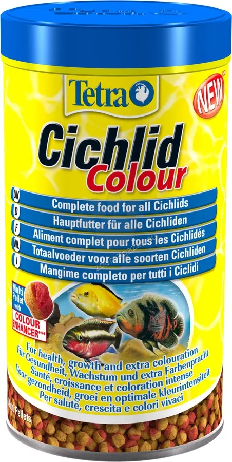 Tetra Cichlid Colour - Храна за цихлиди с оцветители 500 мл