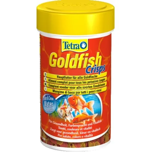 Tetra Goldfish Crisps- храна за златни рибки с хрупкави хапки 100мл.