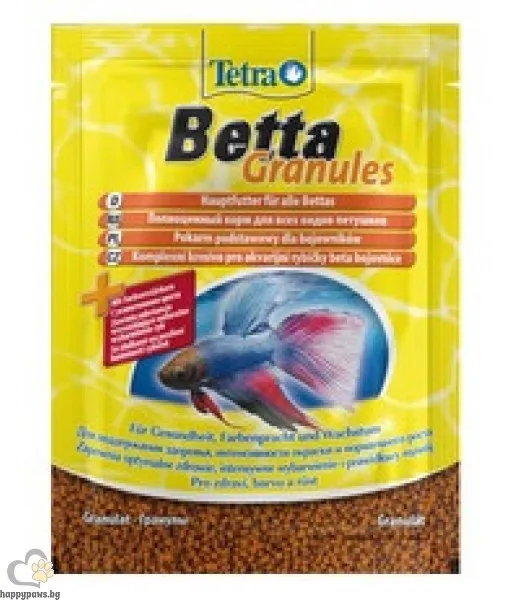 Tetra Betta Granules Гранулирана храна в плик за Бета риби 5 гр.