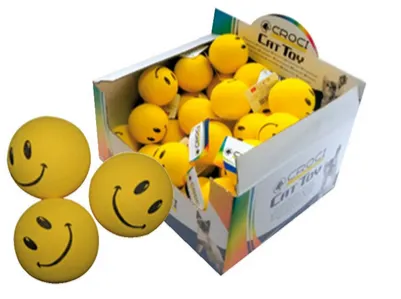 Croci Smile Ball - Играчка за кучета - усмихната топка - жълта