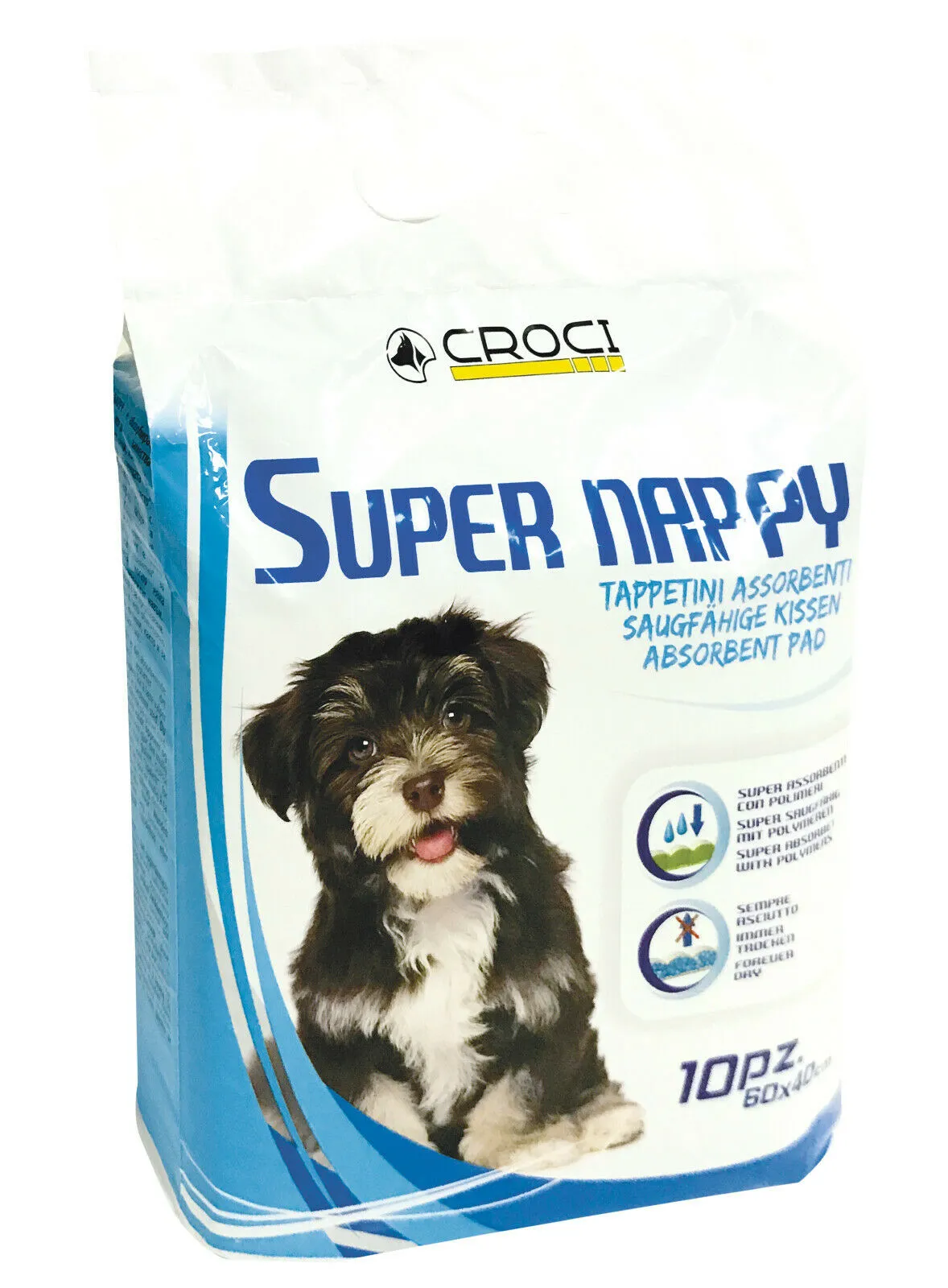 Croci Super Nappy - Памперси за постилане за кучета 10 бр 60 х 60 см