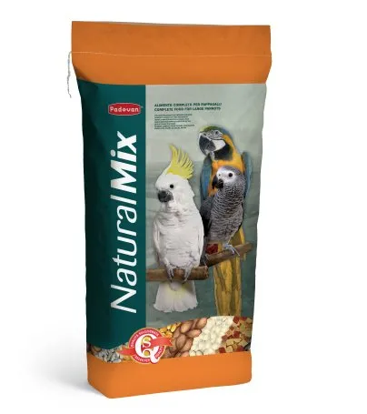   Padovan Naturalmix Parrots Пълноценна храна за големи папагали 18 кг.
