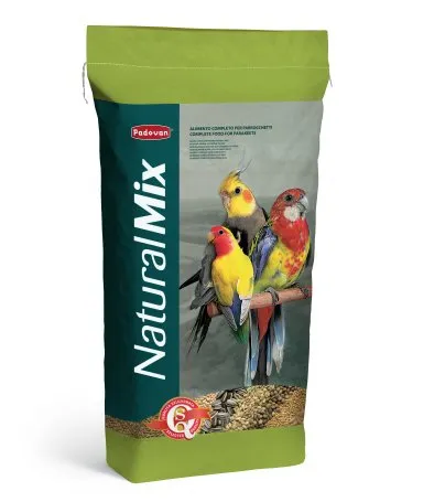Padovan Naturalmix Parakeets Пълноценна храна за средни папагали 20 кг.
