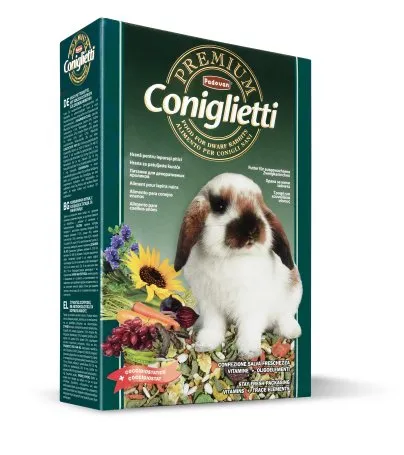 Padovan conigletti -  Пълноценна премиум храна за зайци 500 гр