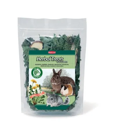 Padovan HERBAL TREATS TARASSACO Растителни лакомства за зайци и гризачи – Сено с глухарче и ябълки 150 гр