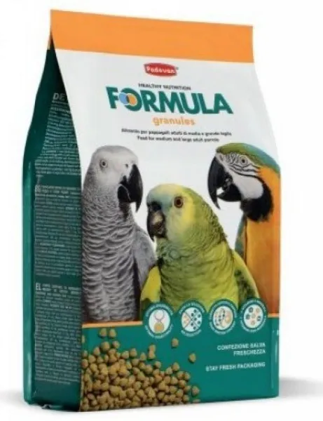 Padovan Formula Granules - екструдирана храна за големи папагали 1.4 кг.