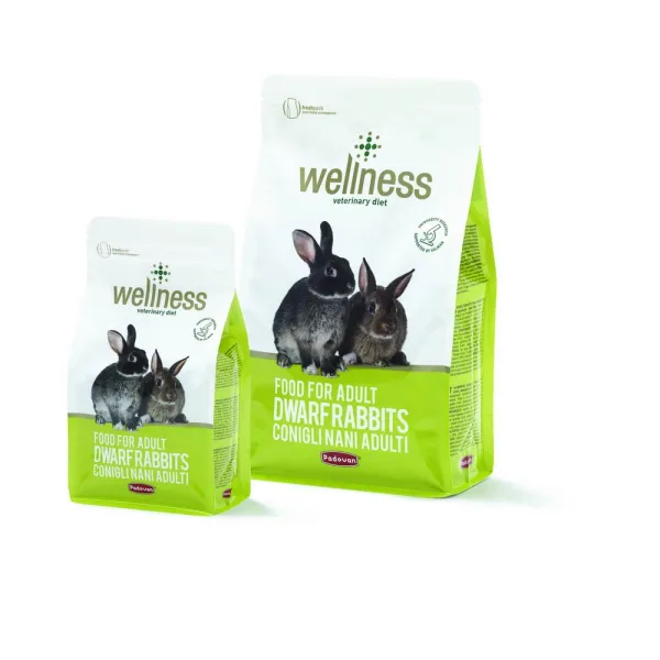 Padovan Wellness Adult Премиум храна за възрастни мини зайци 1 кг