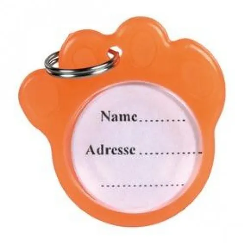   Trixie Address Collar - Адресник за кучета във формата на лапа - 3.5 см
