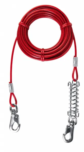 Trixie Tie Out Cable - Повод за кучета за двора с пластмасово покритие против корозия 5 м