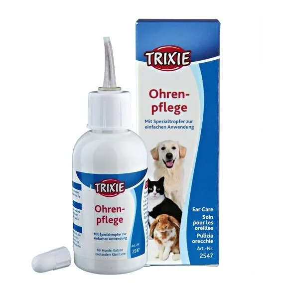 Trixie Ear Drops - Капки за уши за котки,кучета и други домашни любимци 50 мл