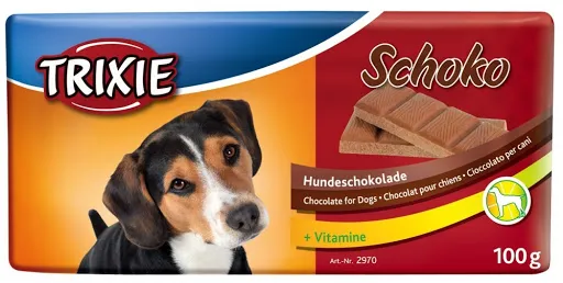 Trixie Schoko Dog Chocolate - Лакомство шоколад за кучета, 3 броя х 100 гр.
