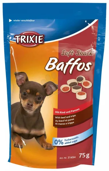 Trixie Baffos Лакомство за кучета - меки парченца с говеждо месо, 3 броя х 75 гр.