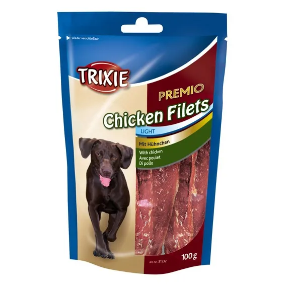   Trixie Premio Chicken Fillets - Лакомство за кучета сушено пилешко филе, 2 броя х 100 гр.