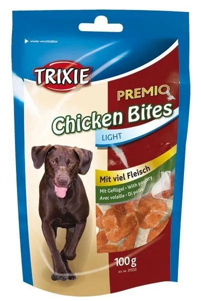 Trixie Premio Chicken Bites - Лакомство за кучета сушено пилешко бутче, 2 броя х 100 гр.