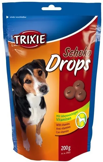 Trixie Schoko Drops - Шоколадови бонбони с витамини за кучета, 2 броя х 200 гр.