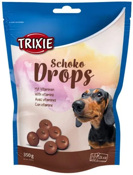 Trixie Schoko Drops -Шоколадови бонбони с витамини за кучета 350 гр