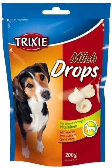 Trixie Milch Drops  - млечен дропс бонбони с бял шоколад , витамини за кучета, 2 броя х 200 гр.