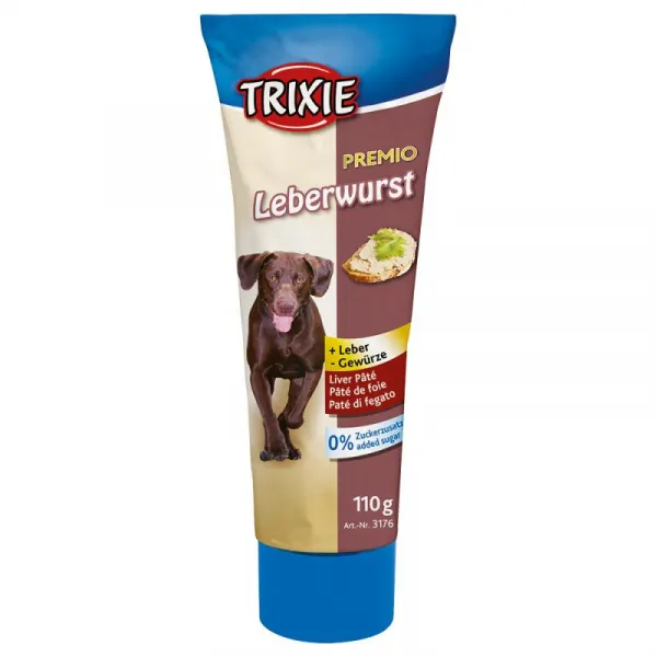 Trixie Premio Liver Leberwurst-  лебервурст пастет в тубичка за кучета - 2 броя х 110 гр.