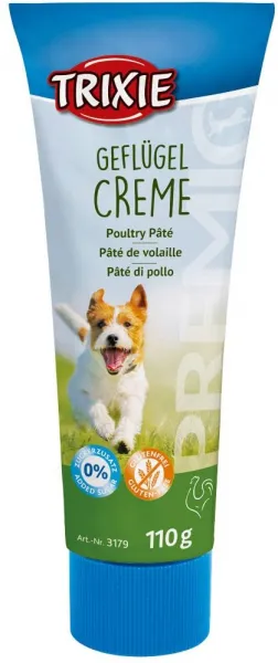 Trixie  Premio Poultry Cream - Лакомство, пасте крем с пилешко месо, деликатес за кучета, 2 броя х 110 гр.
