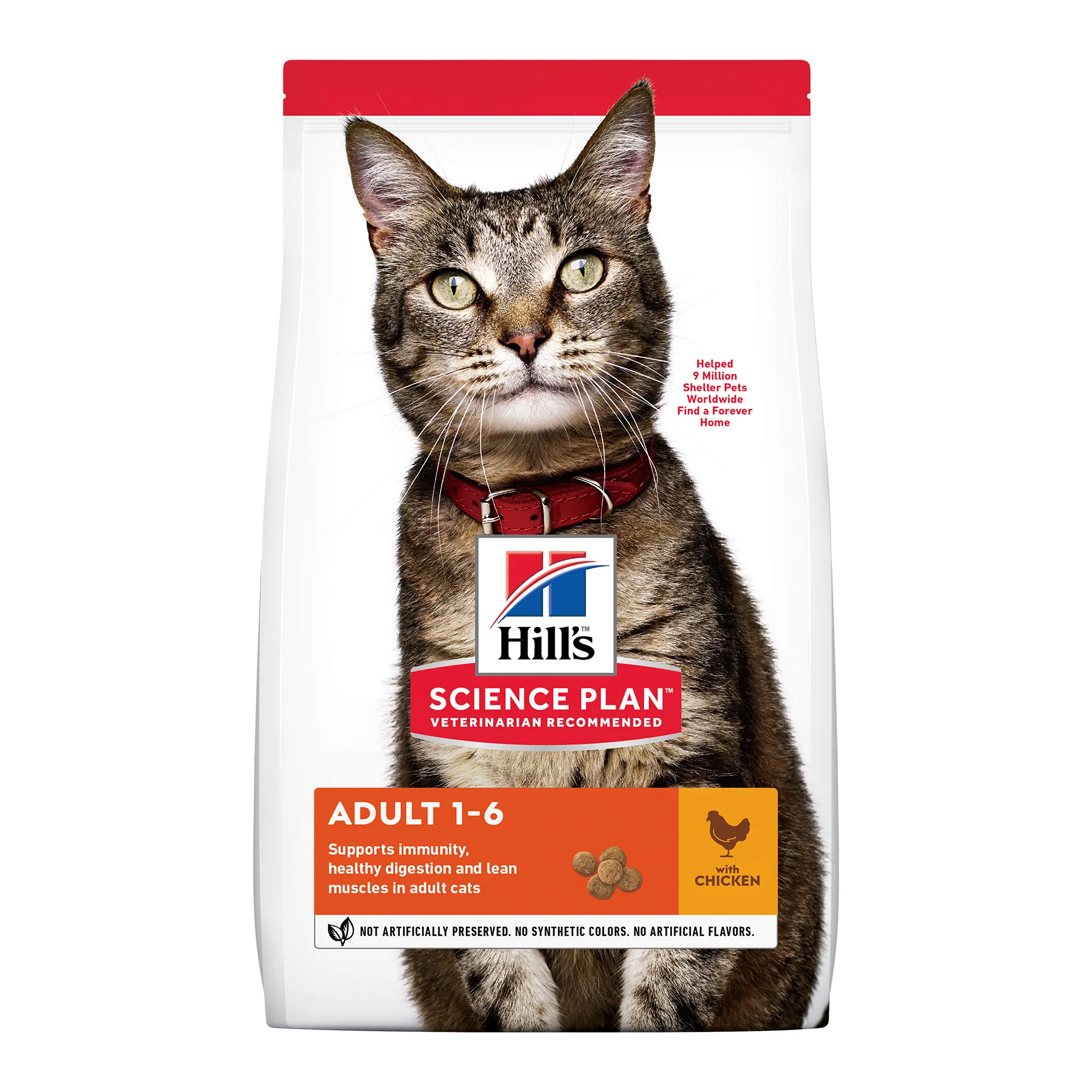 Hill's Science Plan Adult с пилешко - Суха храна за котки 1-6 години 0.300 гр. 5