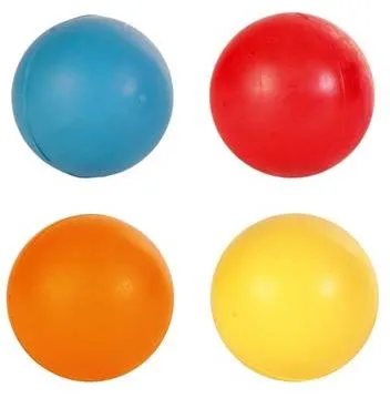 Trixie Ball - твърда гумена топка  синя, червена, жълта, оранжева  5 cm 2