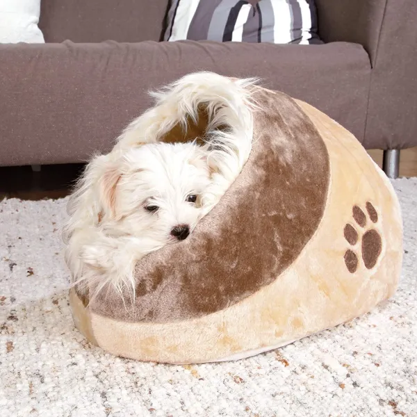 Trixie Minou - Меко легло под формата на хралупа за кучета и котки 41 / 42 / 26 см кафяв 1