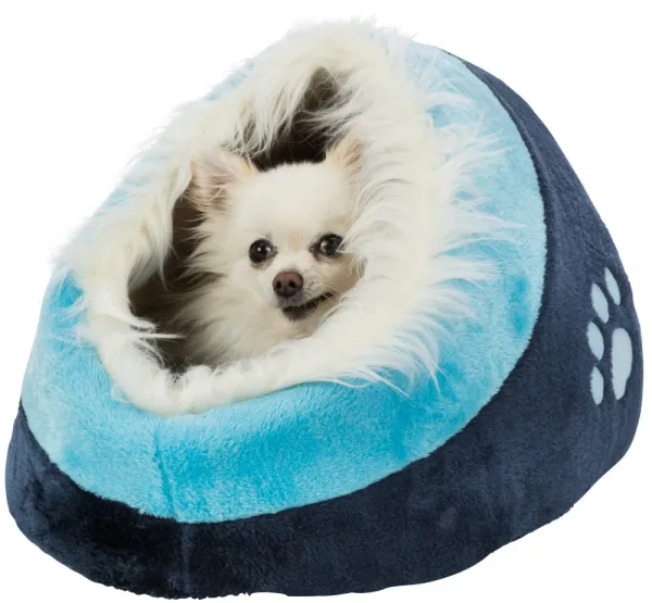 Trixie Minou - Меко легло под формата на хралупа за кучета и котки 35 x 26 x 41 см синьо 1