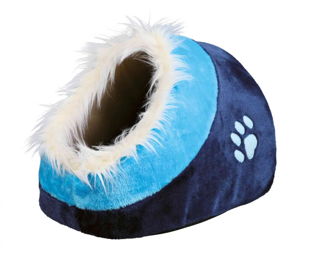 Trixie Minou - Меко легло под формата на хралупа за кучета и котки 35 x 26 x 41 см синьо 2