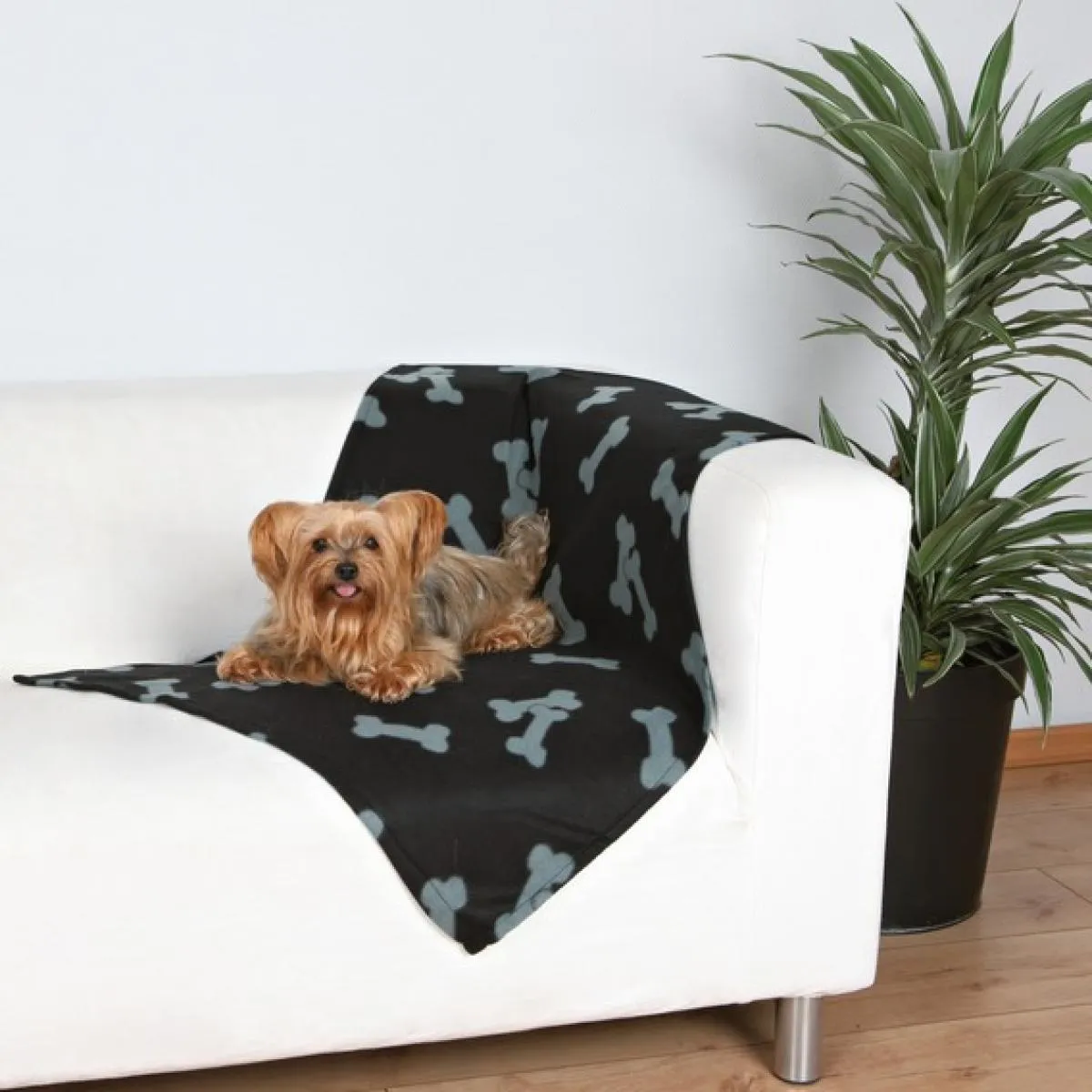 Trixie Beany Blanket black grey- Одеяло за кучета черно-сиво 100 / 70 см  2