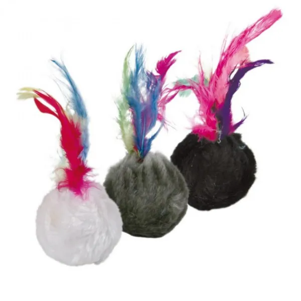 Trixie Plush balls - Котешка играчка - Топка с перце 4 см.