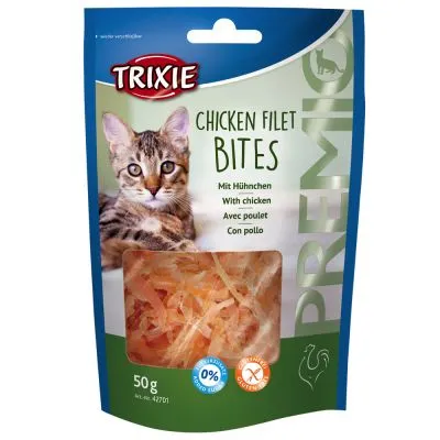 Trixie Chicken Fillet Bites - Лакомство за котки с пилешки късчета, 3 броя х 50 гр.