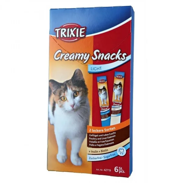 Trixie Creamy snacks - Лакомство крем с пилешко и биотин, 2 пакета (12х15гр.)