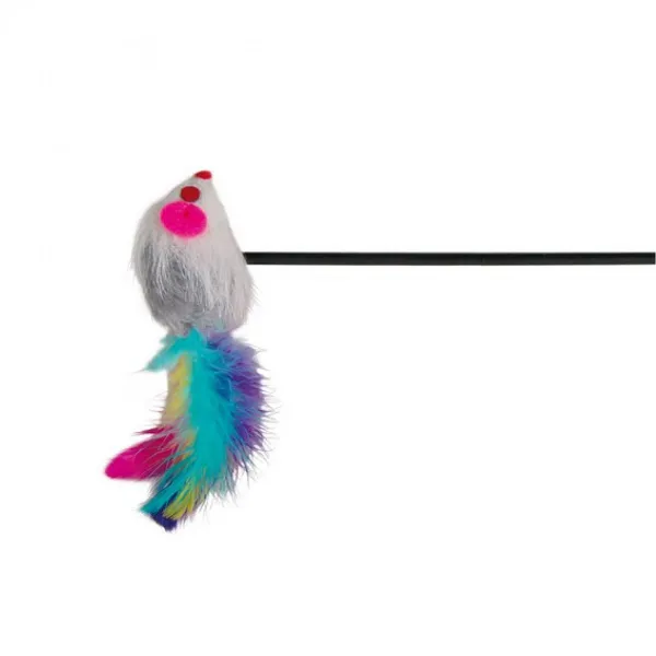 Trixie Playing Rods - Котешка играчка въдица с мишка 50 см
